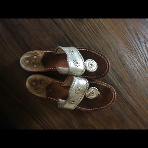 Jack Rogers sandals silver